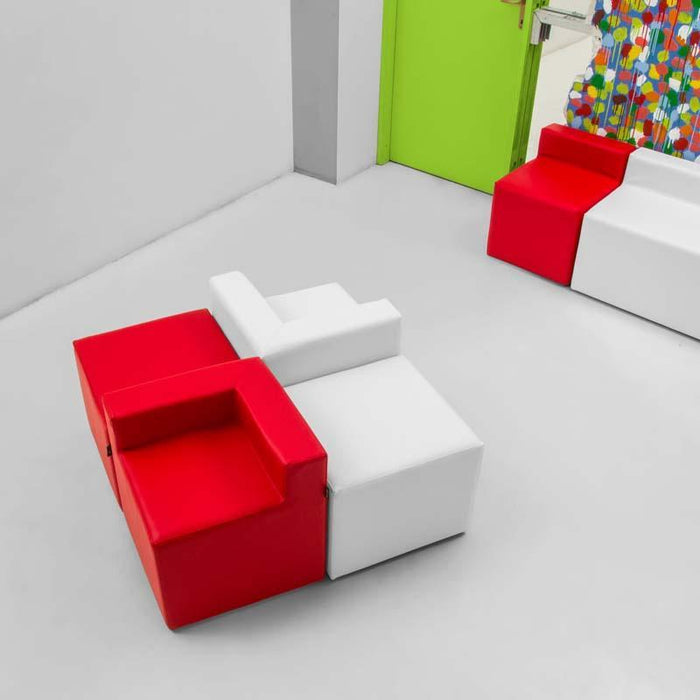 Divanetto bar Pouf Cubo Dingo in Similpelle Mamba