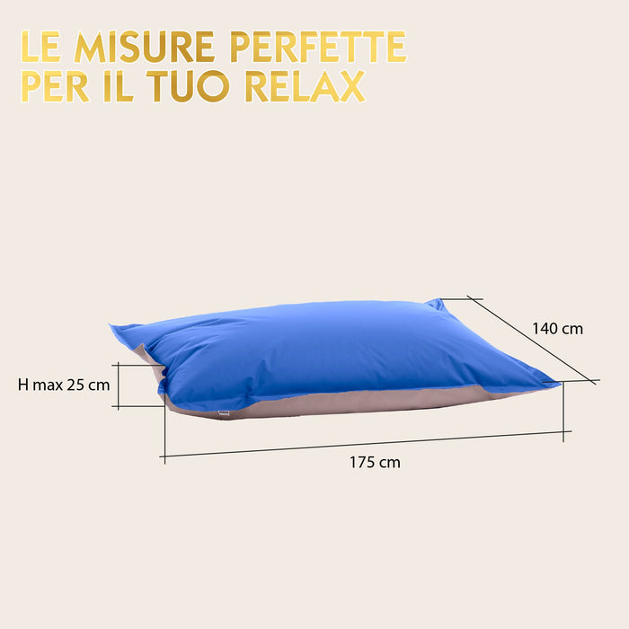 Pouf Cuscino Way Galleggiante Avalon in tessuto poliestere Samba per esterno.