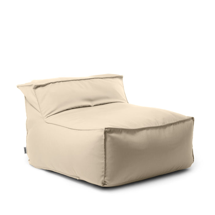 Pouf poltrona 1 posto Deluz Avalon in tessuto Tropical per esterno. Dim: 98x98x65 cm