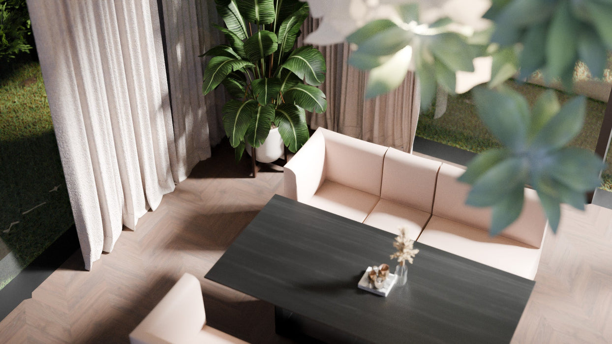 Divanetto Essence Angolo per Ristoranti in finta pelle Mamba Dim 62x62xH88 cm