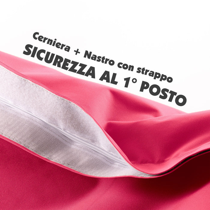Pouf Cuscino Thin gigante sacca vuota in tessuto antistrappo impermeabile Jive per interno dim.200x140cm
