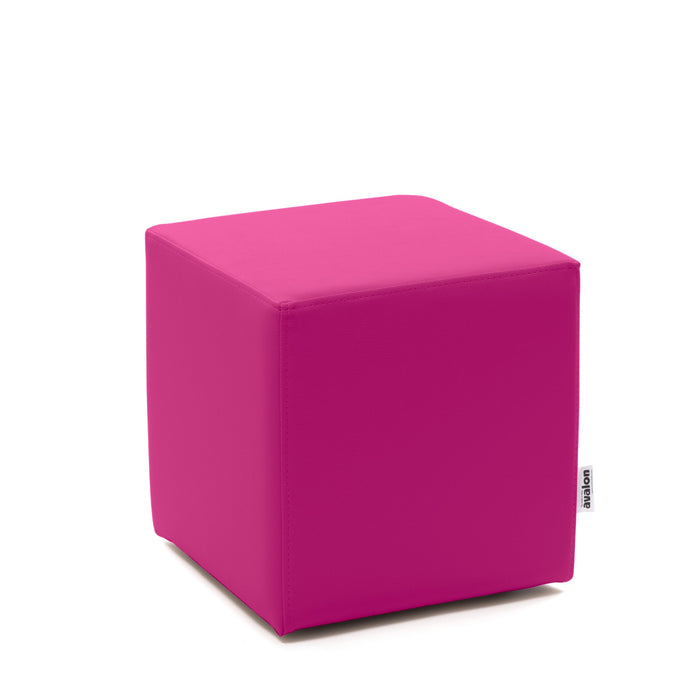 Avalon Pouf Rigido Cubo Similpelle Mamba Trendy Classe 1-IM Ignifugo per Interno ed Esterno. Dim: Larg. 35 cm X Prof. 35 cm X Alt. 35 cm