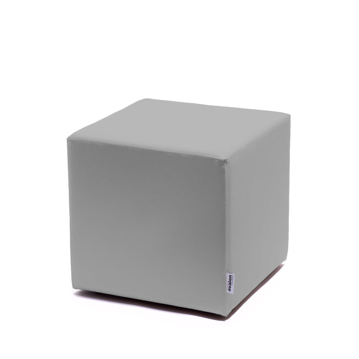 Avalon Pouf Rigido Cubo Similpelle Mamba Trendy Classe 1-IM Ignifugo per Interno ed Esterno. Dim: Larg. 45 cm X Prof. 45 cm X Alt. 43 cm