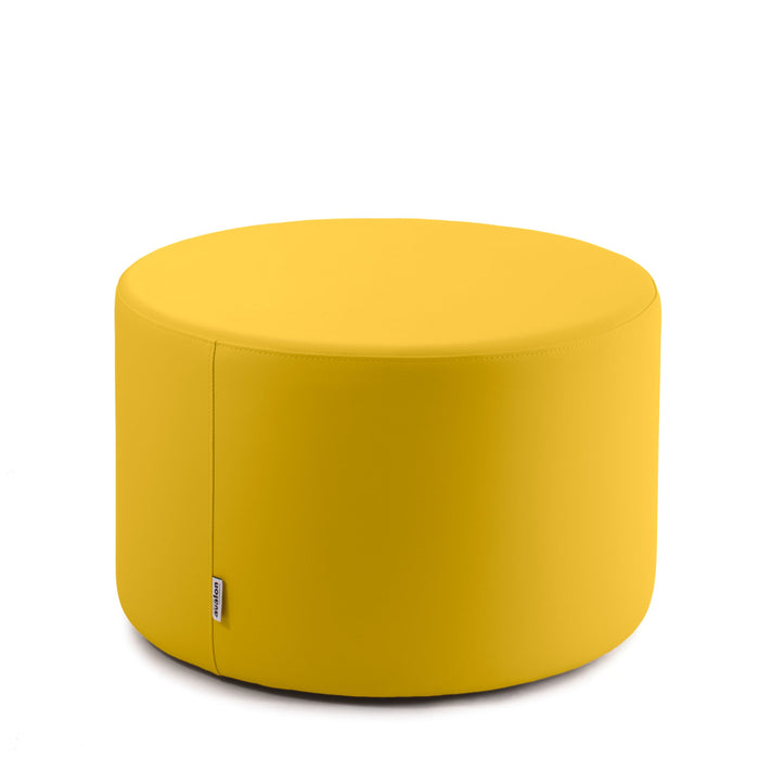 Avalon Tavolino Pouf Rigido Cilindro Similpelle Mamba Trendy Classe 1-IM Ignifugo per Interno ed Esterno. Dim: Ø70 cm X H40 cm