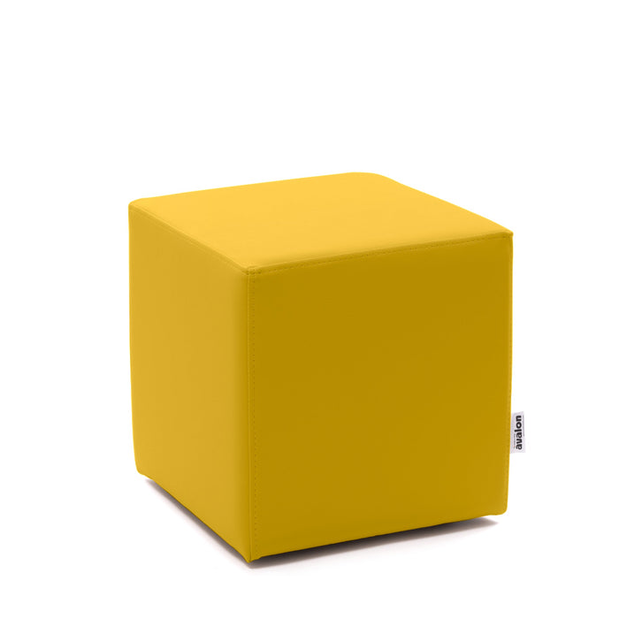 Avalon Pouf Rigido Cubo Similpelle Mamba Trendy Classe 1-IM Ignifugo per Interno ed Esterno. Dim: Larg. 35 cm X Prof. 35 cm X Alt. 35 cm