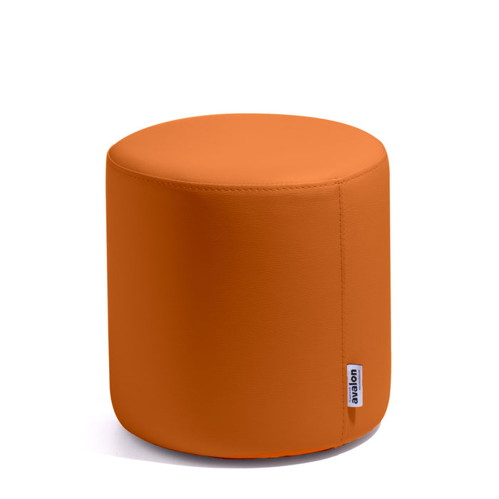 Avalon Tavolino Pouf Rigido Cilindro Similpelle Mamba Trendy Classe 1-IM Ignifugo per Interno ed Esterno. Dim: Ø35 cm X H32 cm