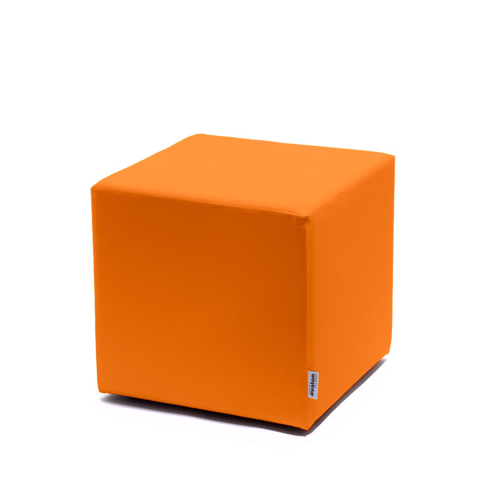 Avalon Pouf Rigido Cubo Similpelle Mamba Trendy Classe 1-IM Ignifugo per Interno ed Esterno. Dim: Larg. 45 cm X Prof. 45 cm X Alt. 43 cm