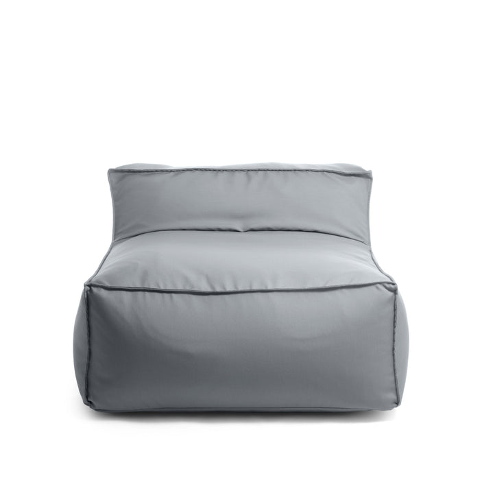 Pouf poltrona 1 posto Deluz Avalon in tessuto Tropical per esterno. Dim: 98x98x65 cm
