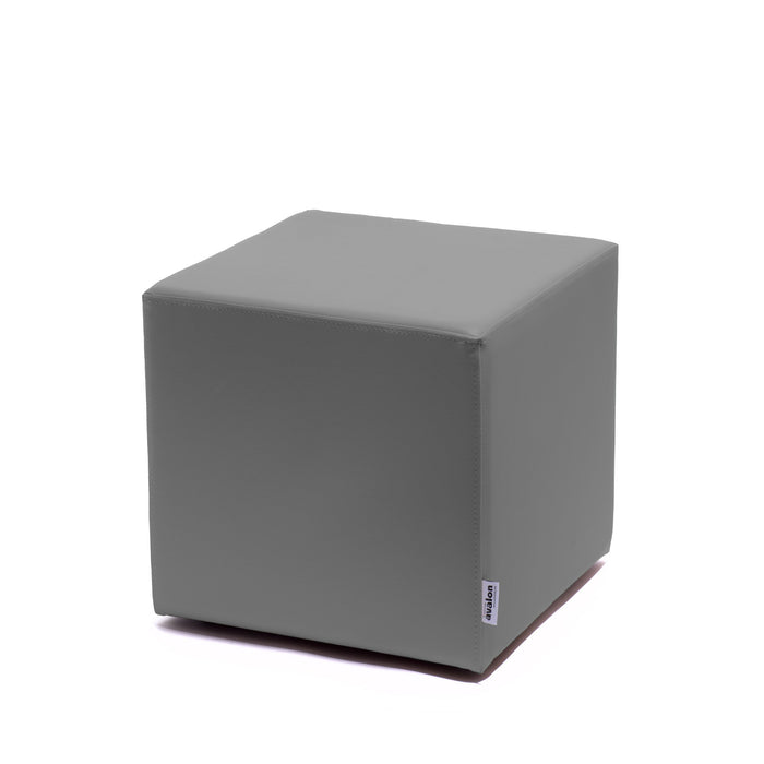 Avalon Pouf Rigido Cubo Similpelle Mamba Trendy Classe 1-IM Ignifugo per Interno ed Esterno. Dim: Larg. 45 cm X Prof. 45 cm X Alt. 43 cm