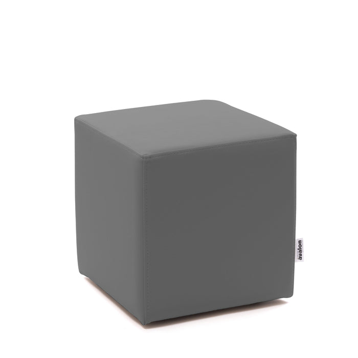 Avalon Pouf Rigido Cubo Similpelle Mamba Trendy Classe 1-IM Ignifugo per Interno ed Esterno. Dim: Larg. 35 cm X Prof. 35 cm X Alt. 35 cm