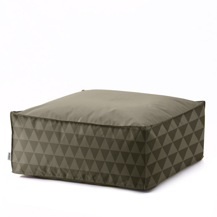 Pouf Deluz in tessuto Geometrica per interno e per esterno Dim: 98x98x40 cm