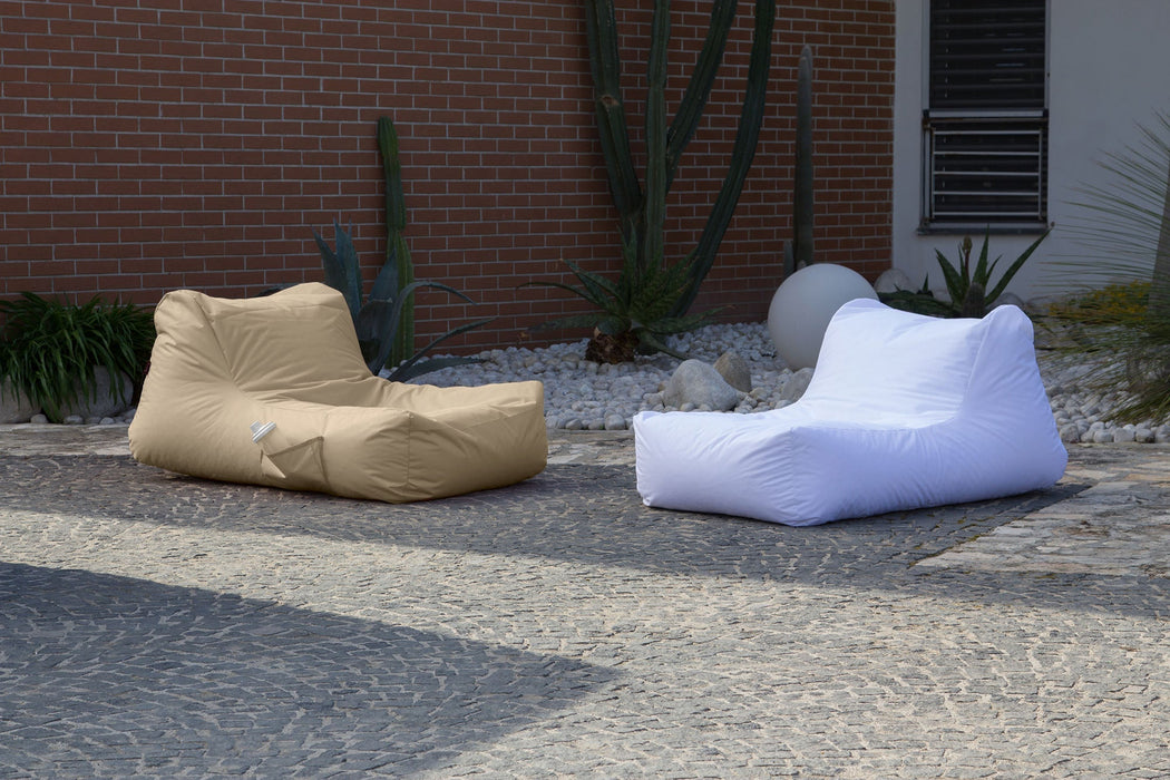 Pouf Poltrona Singola Gaia in tessuto Jive per interno dim 75x120 cm