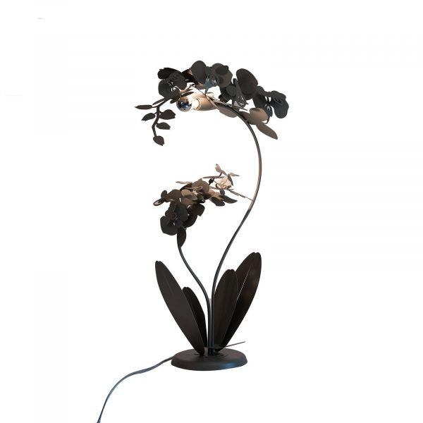Orchidea -Lampada grande da terra - Arti e Mestieri