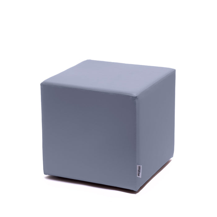 Avalon Pouf Rigido Cubo Similpelle Mamba Trendy Classe 1-IM Ignifugo per Interno ed Esterno. Dim: Larg. 45 cm X Prof. 45 cm X Alt. 43 cm