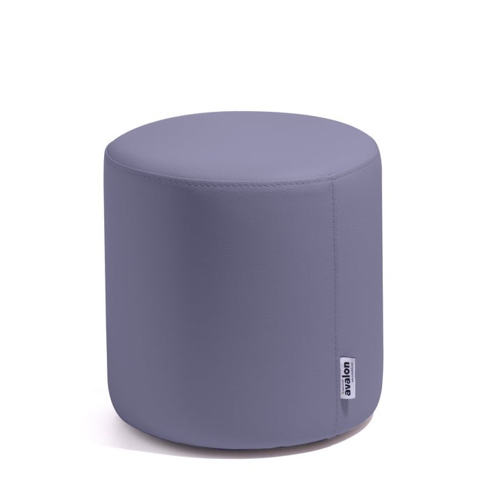 Avalon Tavolino Pouf Rigido Cilindro Similpelle Mamba Trendy Classe 1-IM Ignifugo per Interno ed Esterno. Dim: Ø35 cm X H32 cm