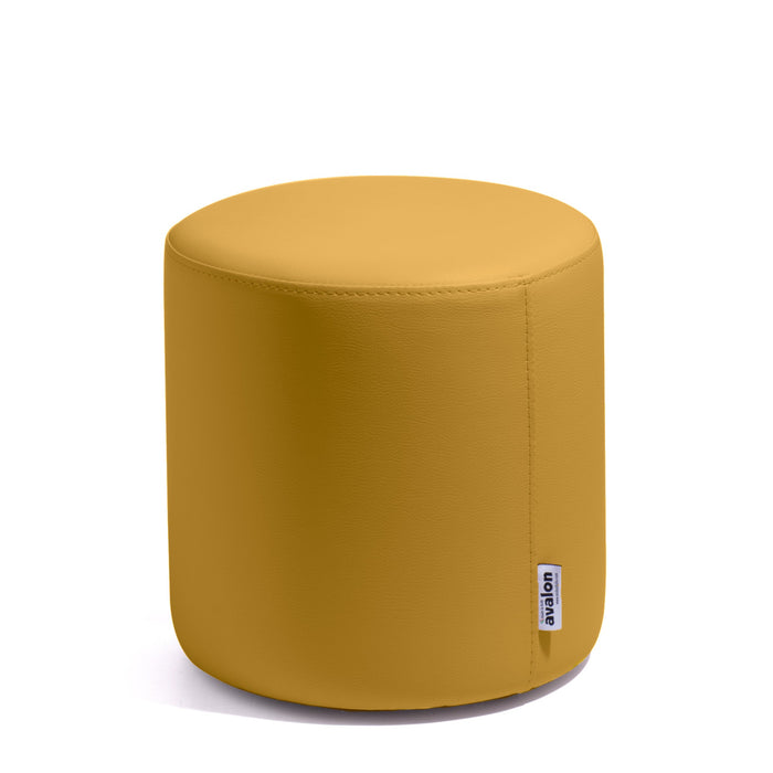 Avalon Tavolino Pouf Rigido Cilindro Similpelle Mamba Trendy Classe 1-IM Ignifugo per Interno ed Esterno. Dim: Ø35 cm X H32 cm
