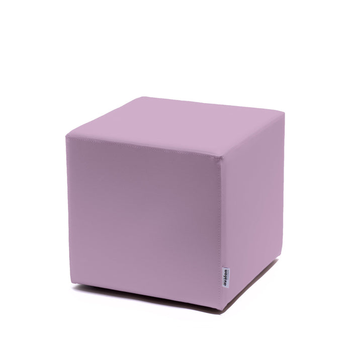 Avalon Pouf Rigido Cubo Similpelle Mamba Trendy Classe 1-IM Ignifugo per Interno ed Esterno. Dim: Larg. 45 cm X Prof. 45 cm X Alt. 43 cm