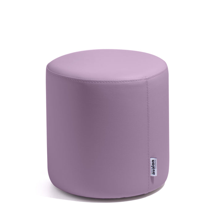 Avalon Tavolino Pouf Rigido Cilindro Similpelle Mamba Trendy Classe 1-IM Ignifugo per Interno ed Esterno. Dim: Ø35 cm X H32 cm