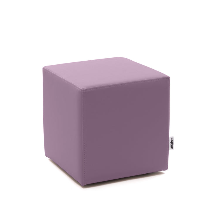 Avalon Pouf Rigido Cubo Similpelle Mamba Trendy Classe 1-IM Ignifugo per Interno ed Esterno. Dim: Larg. 35 cm X Prof. 35 cm X Alt. 35 cm