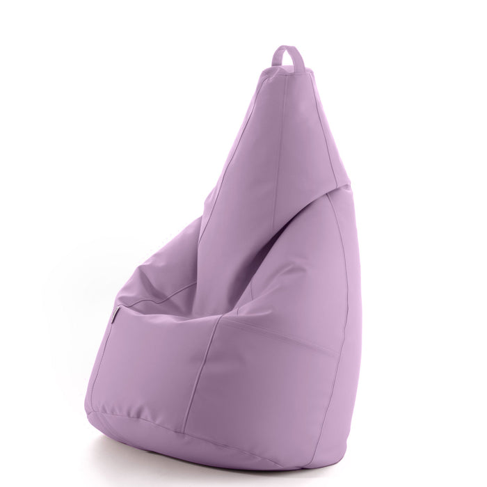 Avalon Pouf Poltrona Sacco Pera in Finta pelle Jazz di Dim. 70x130cm Made in Italy + Pochette Omaggio