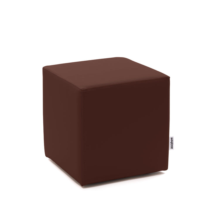 Avalon Pouf Rigido Cubo Similpelle Mamba Trendy Classe 1-IM Ignifugo per Interno ed Esterno. Dim: Larg. 35 cm X Prof. 35 cm X Alt. 35 cm