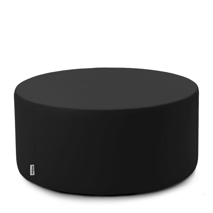 Avalon Pouf Rigido Cilindro Similpelle Mamba Trendy Classe 1-IM Ignifugo per Interno ed Esterno. Dim: Ø90 cm X H43 cm