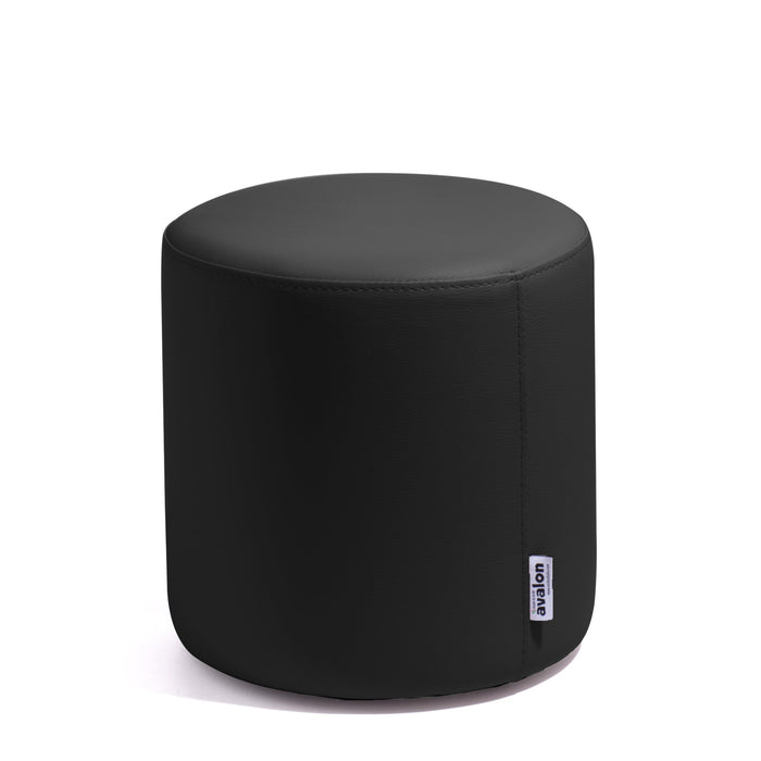 Avalon Tavolino Pouf Rigido Cilindro Similpelle Mamba Trendy Classe 1-IM Ignifugo per Interno ed Esterno. Dim: Ø35 cm X H32 cm