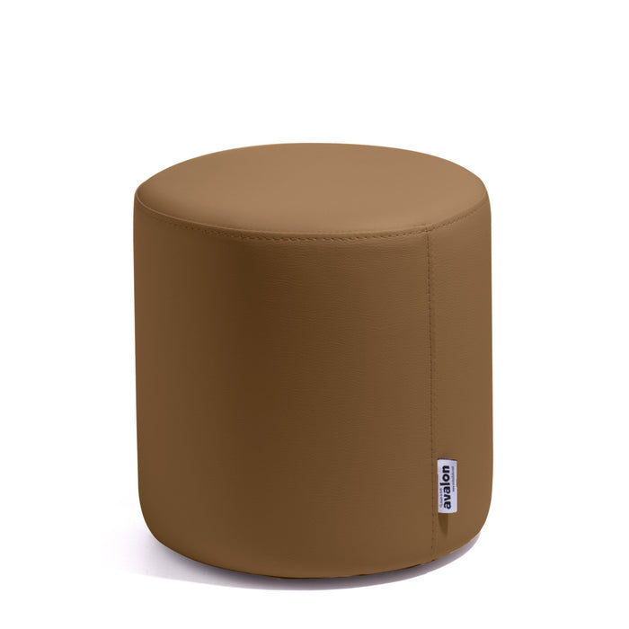 Avalon Tavolino Pouf Rigido Cilindro Similpelle Mamba Trendy Classe 1-IM Ignifugo per Interno ed Esterno. Dim: Ø35 cm X H32 cm