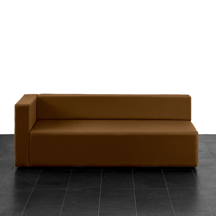 Divano 3 posti bracciolo destro Puma in Similpelle Mamba dim: 180x70x65 cm