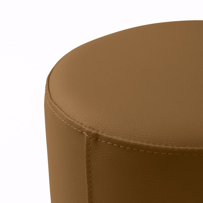 Avalon Tavolino Pouf Rigido Cilindro Similpelle Mamba Trendy Classe 1-IM Ignifugo per Interno ed Esterno. Dim: Ø35 cm X H32 cm