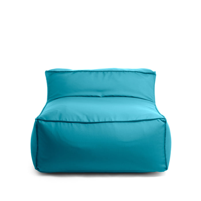 Pouf poltrona 1 posto Deluz Avalon in tessuto Tropical per esterno. Dim: 98x98x65 cm