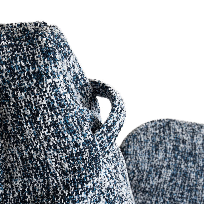 Pouf Poltrona Sacco Gigante XL Ploof Avalon in tessuto Grisaglia per interno dim. Ø95 x H105 cm
