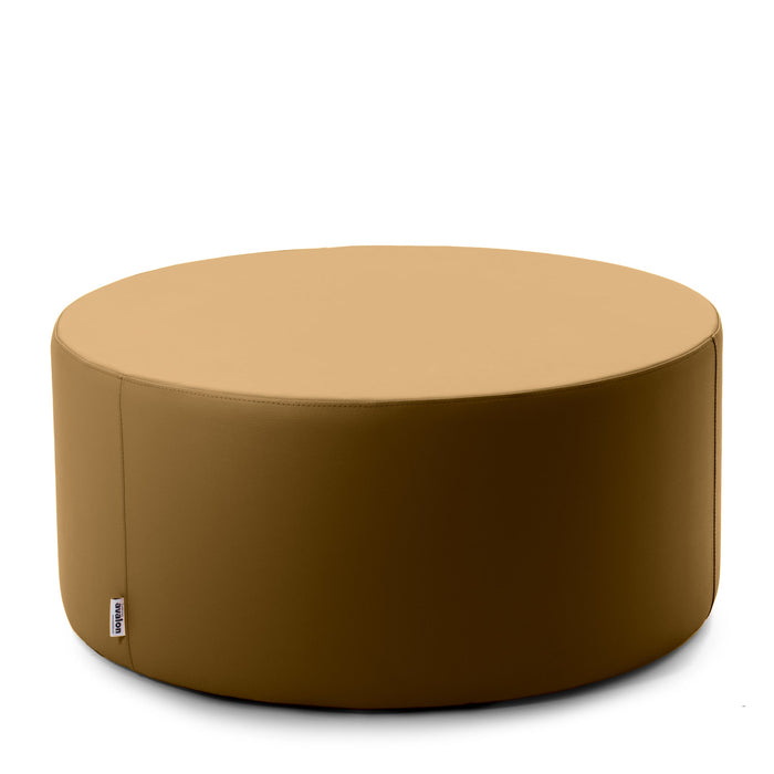 Avalon Tavolino Pouf cilindro rigido Similpelle Mamba Trendy Classe 1-IM Ignifugo per Interno ed Esterno. Dim: Ø90 cm X H40 cm