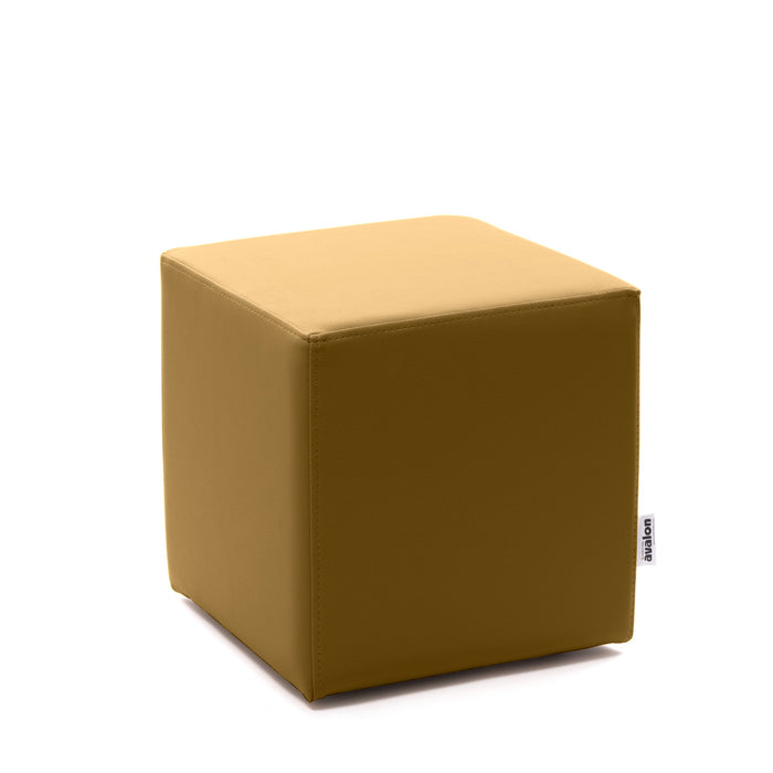 Avalon Pouf Rigido Cubo Similpelle Mamba Trendy Classe 1-IM Ignifugo per Interno ed Esterno. Dim: Larg. 35 cm X Prof. 35 cm X Alt. 35 cm
