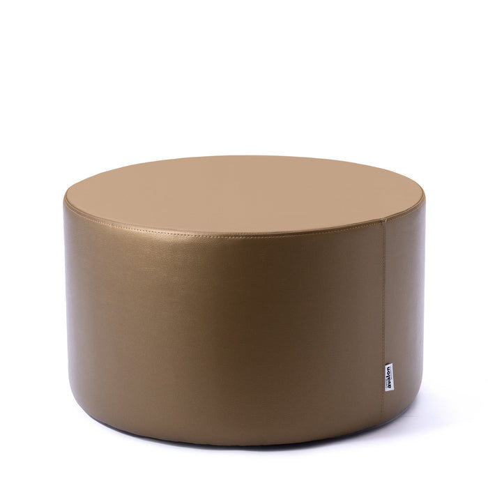 Avalon Tavolino Pouf Rigido Cilindro Similpelle Mamba Trendy Classe 1-IM Ignifugo per Interno ed Esterno. Dim: Ø70 cm X H40 cm