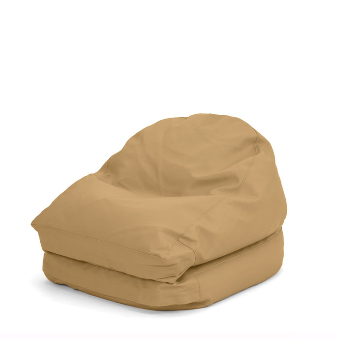 Avalon Pouf Poltrona/Letto Double Jazz in Ecopelle Imbottito Made in Italy dim:  95X75 cm