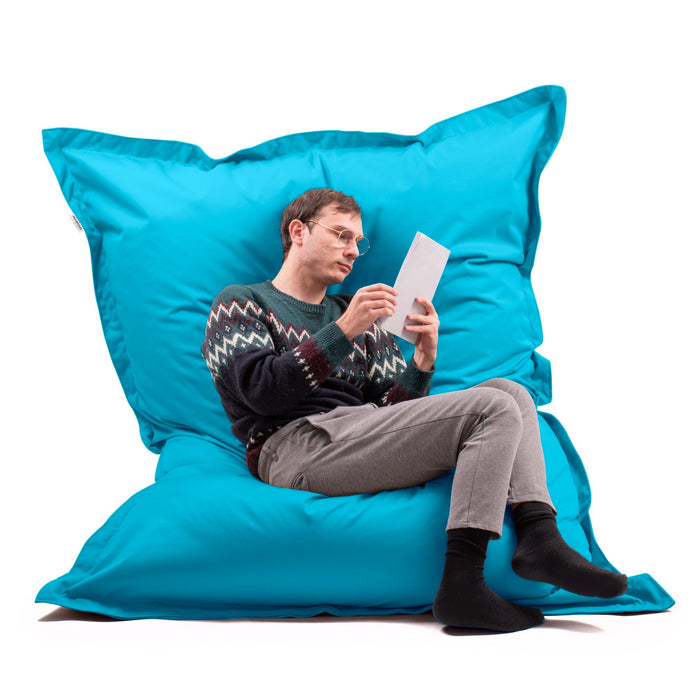 Pouf Cuscino Thin gigante sacca vuota in tessuto antistrappo impermeabile Jive per interno dim.200x140cm