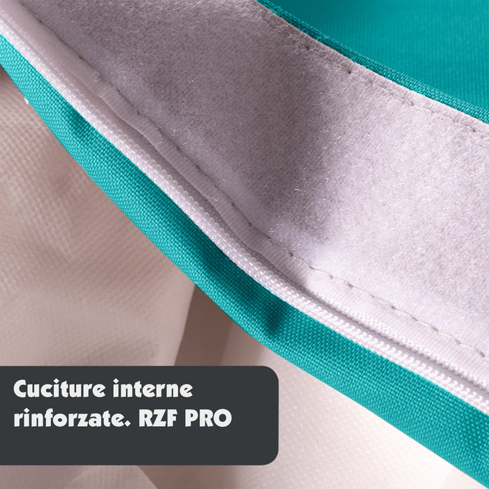 Pouf Cuscino Thin medio sacca vuota in tessuto antistrappo impermeabile Jive per interno dim.135x90 cm