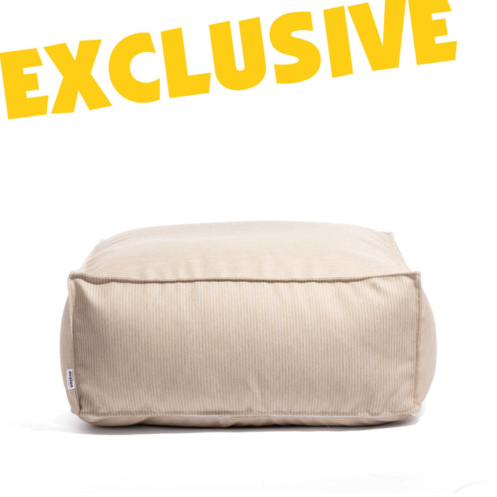 Pouf Deluz per esterno in tessuto Funny dim: 98x98x40 cm