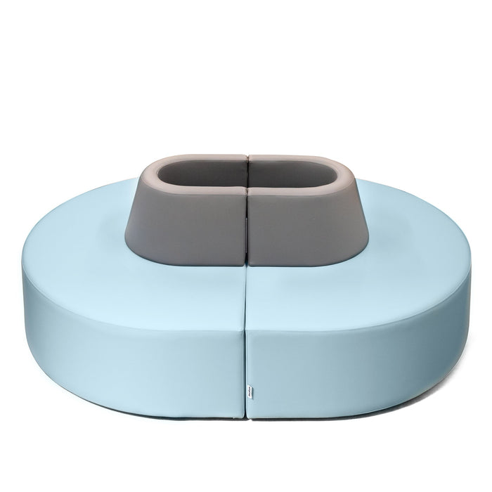 Pouf Magnetica Avalon in Ecopelle Mamba Trendy Classe 1-IM Ignifugo per Interno ed Esterno. Dim: Larg. 150 cm X Prof. 100 X H70 cm
