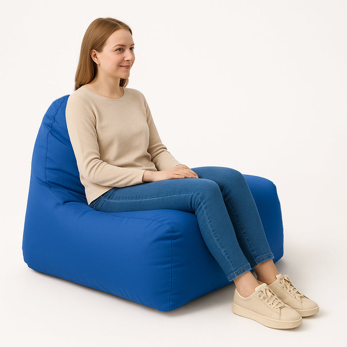 Pouf poltrona Arko Avalon in tessuto poliestere Jive Per Interno, Sfoderabile con Sacca Interna,  Dim. 80x100 cm
