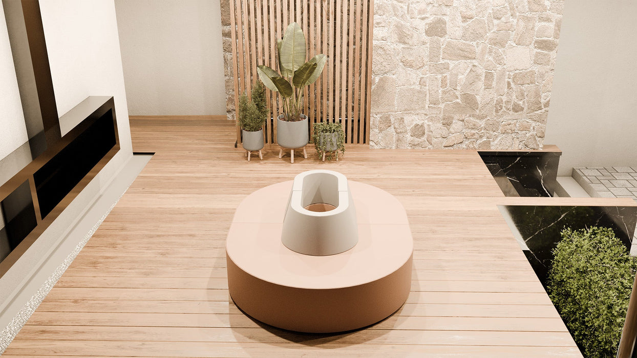 Pouf Magnetica Avalon in Ecopelle Mamba Trendy Classe 1-IM Ignifugo per Interno ed Esterno. Dim: Larg. 150 cm X Prof. 100 X H70 cm