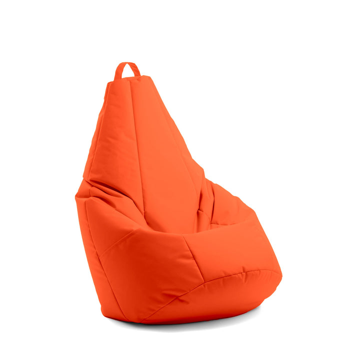 Pouf Poltrona Sacco Pera con tasca portaoggetti, Sfoderabile con Sacca interna, in tessuto Jive Antistrappo, Impermeabile, Dim. 70x130 cm
