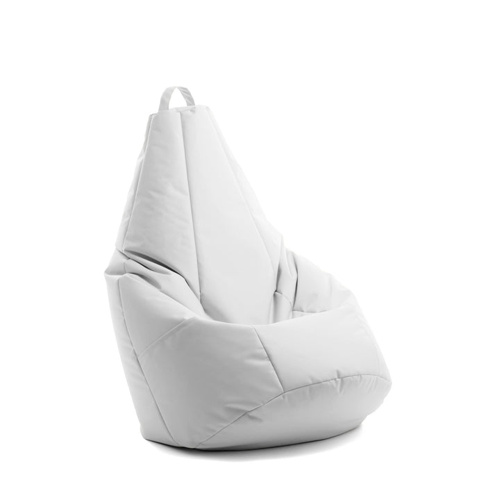 Pouf Poltrona Sacco Pera con tasca portaoggetti, Sfoderabile con Sacca interna, in tessuto Jive Antistrappo, Impermeabile, Dim. 70x130 cm