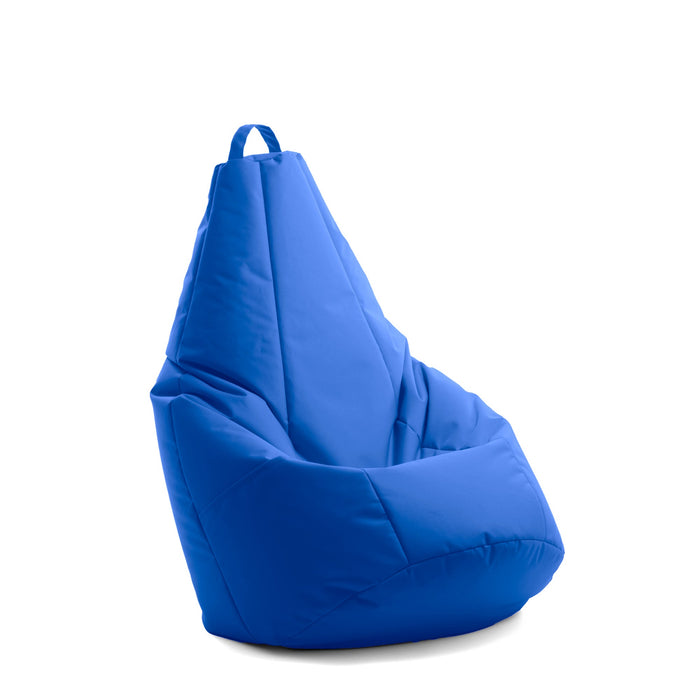 Pouf Poltrona Sacco Pera con tasca portaoggetti, Sfoderabile con Sacca interna, in tessuto Jive Antistrappo, Impermeabile, Dim. 70x130 cm