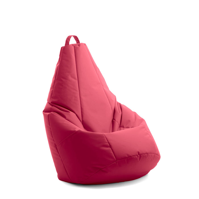 Pouf Poltrona Sacco Pera con tasca portaoggetti, Sfoderabile con Sacca interna, in tessuto Jive Antistrappo, Impermeabile, Dim. 70x130 cm