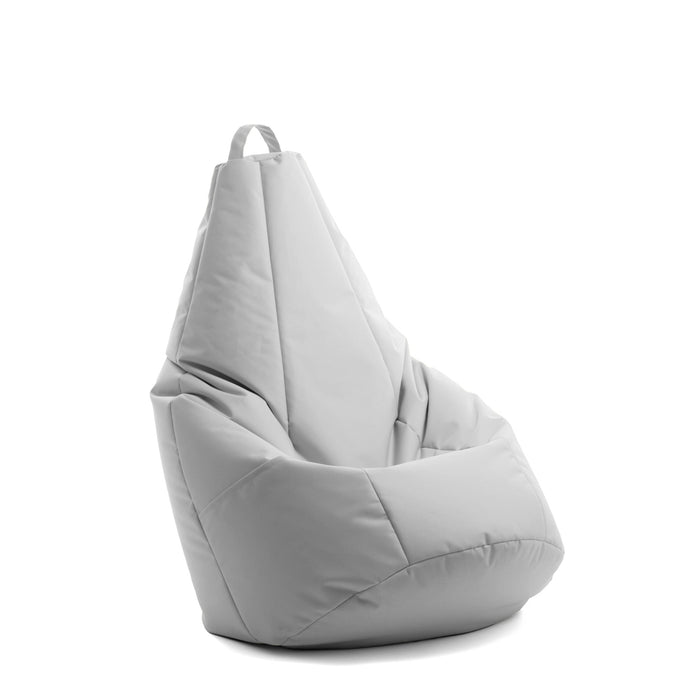 Pouf Poltrona Sacco Pera con tasca portaoggetti, Sfoderabile con Sacca interna, in tessuto Jive Antistrappo, Impermeabile, Dim. 70x130 cm