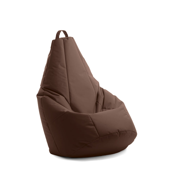 Pouf Poltrona Sacco Pera con tasca portaoggetti, Sfoderabile con Sacca interna, in tessuto Jive Antistrappo, Impermeabile, Dim. 70x130 cm