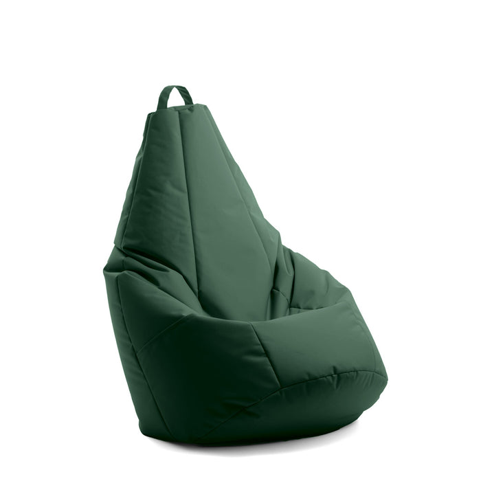 Pouf Poltrona Sacco Pera con tasca portaoggetti, Sfoderabile con Sacca interna, in tessuto Jive Antistrappo, Impermeabile, Dim. 70x130 cm