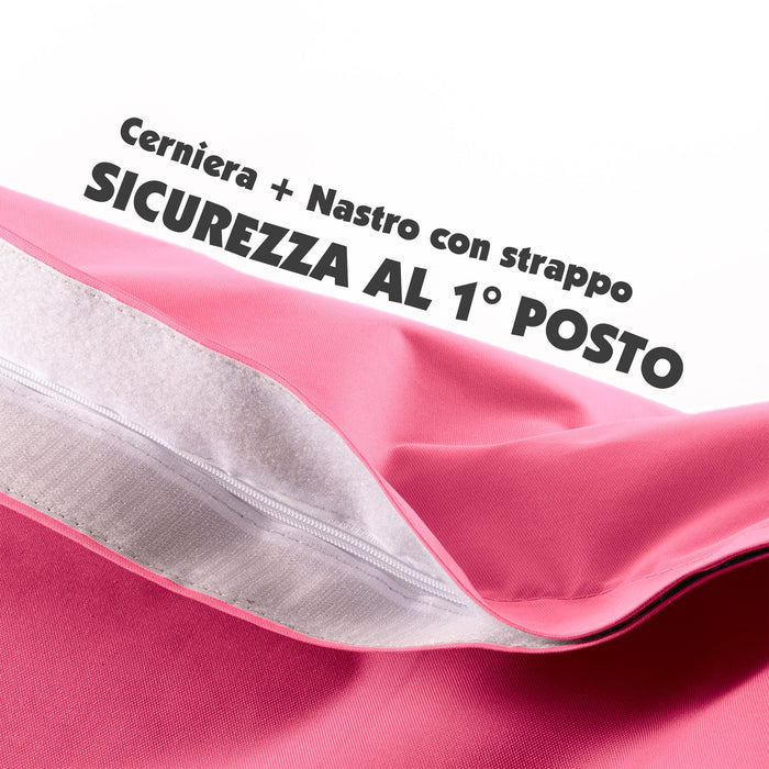 Pouf poltrona Cuscino Thin gigante Jive Imbottito in tessuto antistrappo impermeabile per interno dim.140x200 cm